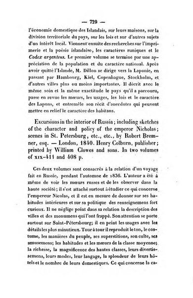 Revue de bibliographie analytique, ou Compte rendu des ouvrages scientifiques et de haute litterature publies en France et a l'etranger ...