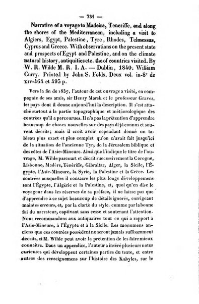 Revue de bibliographie analytique, ou Compte rendu des ouvrages scientifiques et de haute litterature publies en France et a l'etranger ...