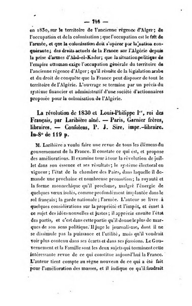 Revue de bibliographie analytique, ou Compte rendu des ouvrages scientifiques et de haute litterature publies en France et a l'etranger ...