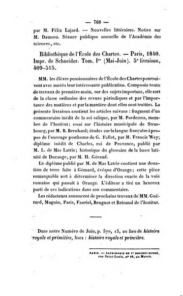 Revue de bibliographie analytique, ou Compte rendu des ouvrages scientifiques et de haute litterature publies en France et a l'etranger ...