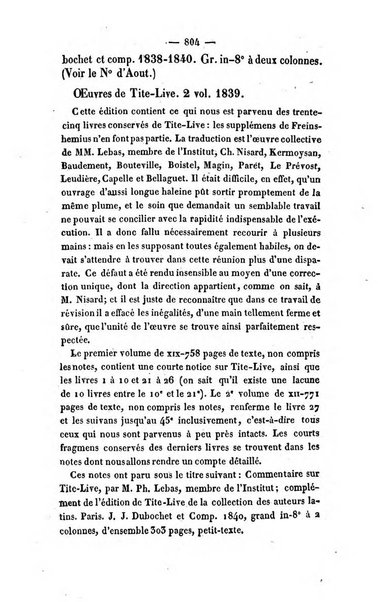 Revue de bibliographie analytique, ou Compte rendu des ouvrages scientifiques et de haute litterature publies en France et a l'etranger ...