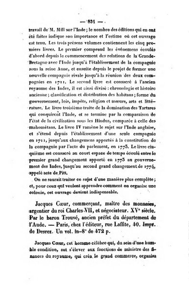 Revue de bibliographie analytique, ou Compte rendu des ouvrages scientifiques et de haute litterature publies en France et a l'etranger ...