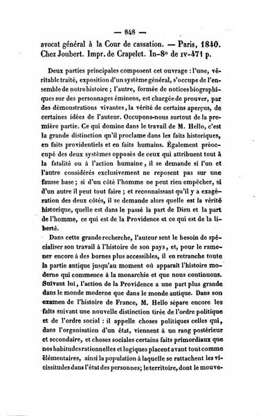 Revue de bibliographie analytique, ou Compte rendu des ouvrages scientifiques et de haute litterature publies en France et a l'etranger ...