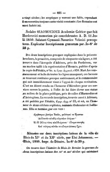 Revue de bibliographie analytique, ou Compte rendu des ouvrages scientifiques et de haute litterature publies en France et a l'etranger ...