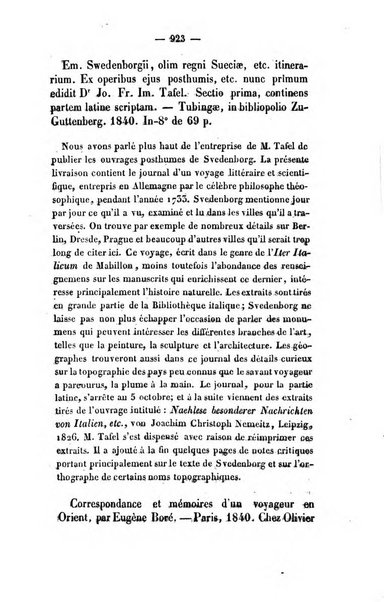 Revue de bibliographie analytique, ou Compte rendu des ouvrages scientifiques et de haute litterature publies en France et a l'etranger ...