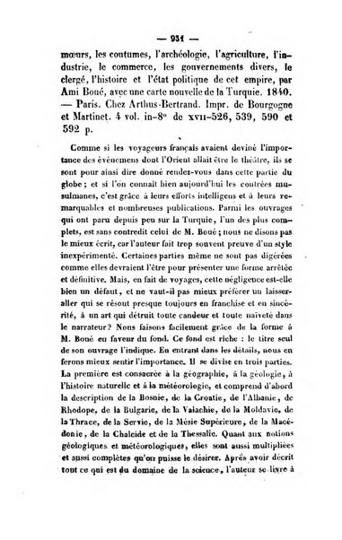 Revue de bibliographie analytique, ou Compte rendu des ouvrages scientifiques et de haute litterature publies en France et a l'etranger ...