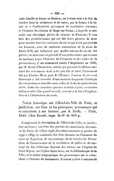 Revue de bibliographie analytique, ou Compte rendu des ouvrages scientifiques et de haute litterature publies en France et a l'etranger ...