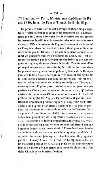 Revue de bibliographie analytique, ou Compte rendu des ouvrages scientifiques et de haute litterature publies en France et a l'etranger ...