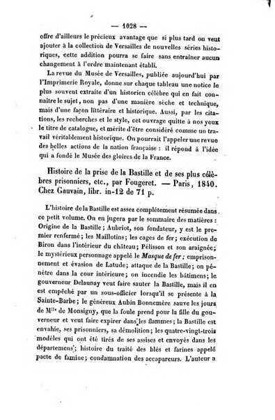 Revue de bibliographie analytique, ou Compte rendu des ouvrages scientifiques et de haute litterature publies en France et a l'etranger ...