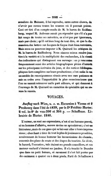 Revue de bibliographie analytique, ou Compte rendu des ouvrages scientifiques et de haute litterature publies en France et a l'etranger ...