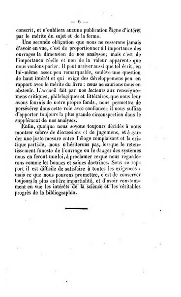 Revue de bibliographie analytique, ou Compte rendu des ouvrages scientifiques et de haute litterature publies en France et a l'etranger ...