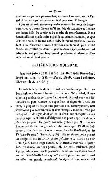 Revue de bibliographie analytique, ou Compte rendu des ouvrages scientifiques et de haute litterature publies en France et a l'etranger ...