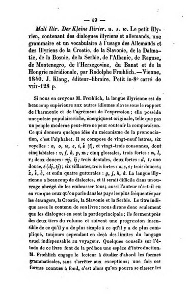 Revue de bibliographie analytique, ou Compte rendu des ouvrages scientifiques et de haute litterature publies en France et a l'etranger ...