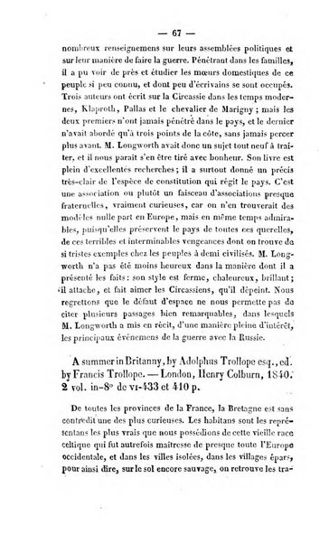 Revue de bibliographie analytique, ou Compte rendu des ouvrages scientifiques et de haute litterature publies en France et a l'etranger ...