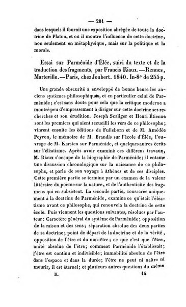 Revue de bibliographie analytique, ou Compte rendu des ouvrages scientifiques et de haute litterature publies en France et a l'etranger ...