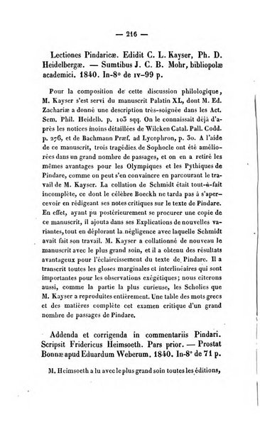 Revue de bibliographie analytique, ou Compte rendu des ouvrages scientifiques et de haute litterature publies en France et a l'etranger ...