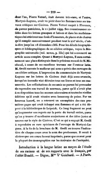 Revue de bibliographie analytique, ou Compte rendu des ouvrages scientifiques et de haute litterature publies en France et a l'etranger ...