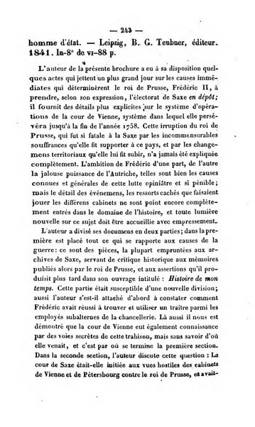 Revue de bibliographie analytique, ou Compte rendu des ouvrages scientifiques et de haute litterature publies en France et a l'etranger ...