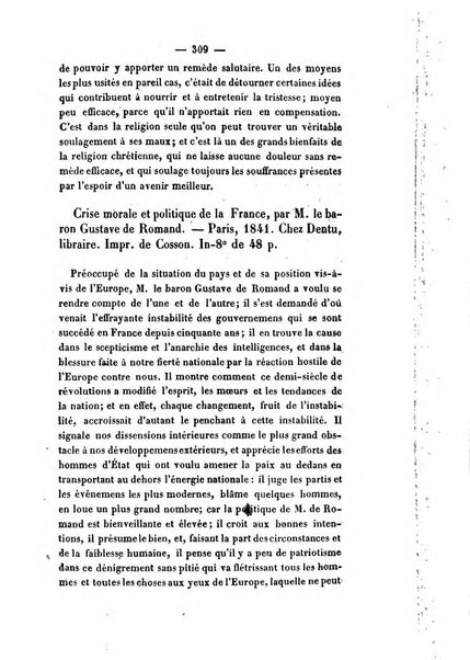 Revue de bibliographie analytique, ou Compte rendu des ouvrages scientifiques et de haute litterature publies en France et a l'etranger ...