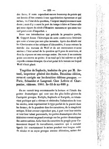 Revue de bibliographie analytique, ou Compte rendu des ouvrages scientifiques et de haute litterature publies en France et a l'etranger ...