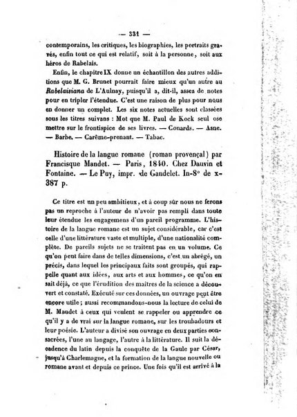 Revue de bibliographie analytique, ou Compte rendu des ouvrages scientifiques et de haute litterature publies en France et a l'etranger ...