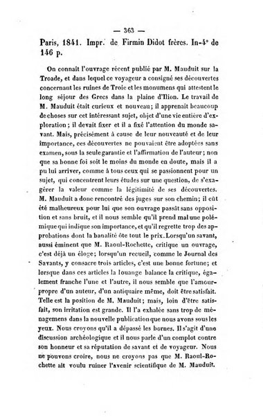 Revue de bibliographie analytique, ou Compte rendu des ouvrages scientifiques et de haute litterature publies en France et a l'etranger ...