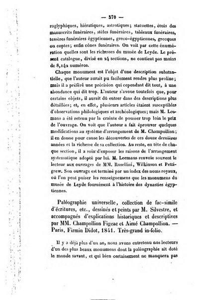 Revue de bibliographie analytique, ou Compte rendu des ouvrages scientifiques et de haute litterature publies en France et a l'etranger ...