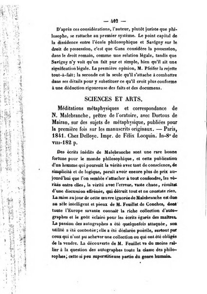 Revue de bibliographie analytique, ou Compte rendu des ouvrages scientifiques et de haute litterature publies en France et a l'etranger ...