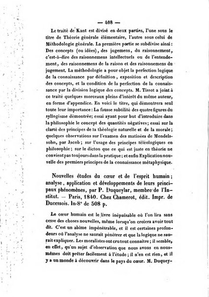 Revue de bibliographie analytique, ou Compte rendu des ouvrages scientifiques et de haute litterature publies en France et a l'etranger ...