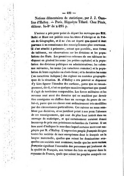 Revue de bibliographie analytique, ou Compte rendu des ouvrages scientifiques et de haute litterature publies en France et a l'etranger ...