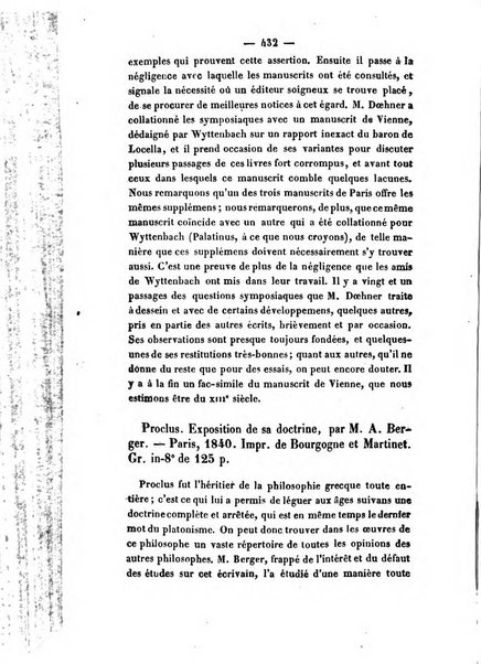 Revue de bibliographie analytique, ou Compte rendu des ouvrages scientifiques et de haute litterature publies en France et a l'etranger ...