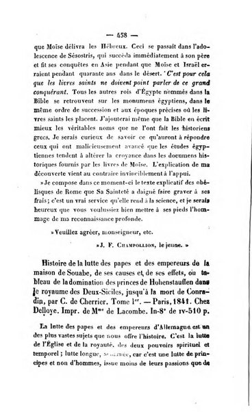 Revue de bibliographie analytique, ou Compte rendu des ouvrages scientifiques et de haute litterature publies en France et a l'etranger ...