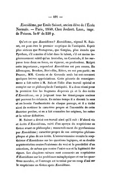 Revue de bibliographie analytique, ou Compte rendu des ouvrages scientifiques et de haute litterature publies en France et a l'etranger ...