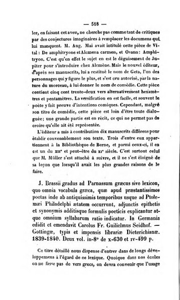 Revue de bibliographie analytique, ou Compte rendu des ouvrages scientifiques et de haute litterature publies en France et a l'etranger ...