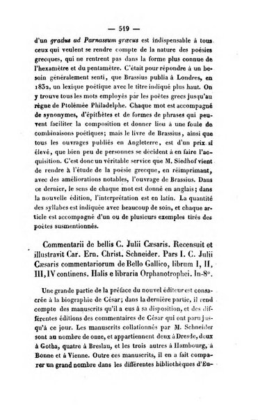 Revue de bibliographie analytique, ou Compte rendu des ouvrages scientifiques et de haute litterature publies en France et a l'etranger ...