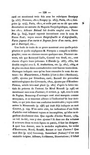 Revue de bibliographie analytique, ou Compte rendu des ouvrages scientifiques et de haute litterature publies en France et a l'etranger ...