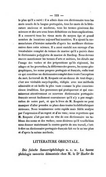 Revue de bibliographie analytique, ou Compte rendu des ouvrages scientifiques et de haute litterature publies en France et a l'etranger ...