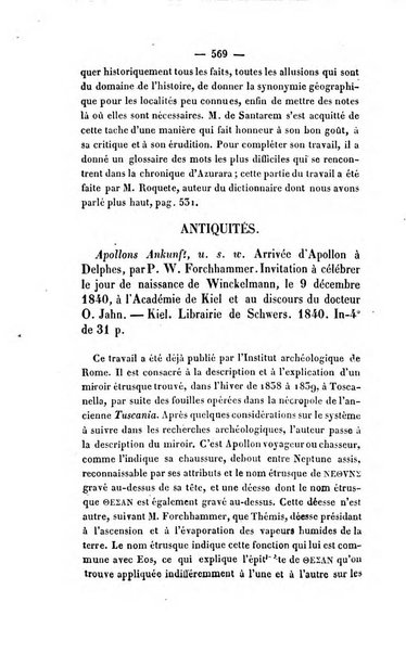 Revue de bibliographie analytique, ou Compte rendu des ouvrages scientifiques et de haute litterature publies en France et a l'etranger ...