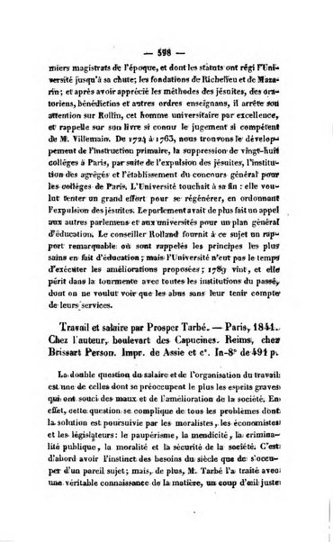 Revue de bibliographie analytique, ou Compte rendu des ouvrages scientifiques et de haute litterature publies en France et a l'etranger ...