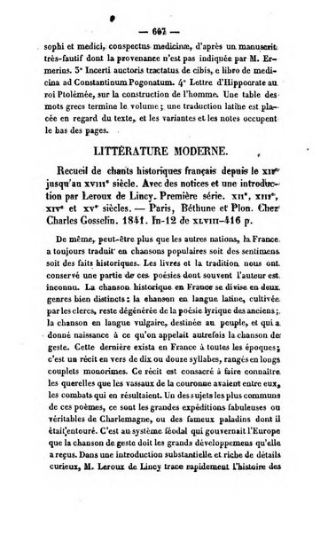 Revue de bibliographie analytique, ou Compte rendu des ouvrages scientifiques et de haute litterature publies en France et a l'etranger ...