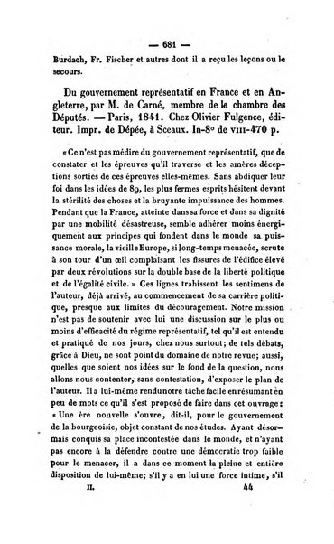 Revue de bibliographie analytique, ou Compte rendu des ouvrages scientifiques et de haute litterature publies en France et a l'etranger ...