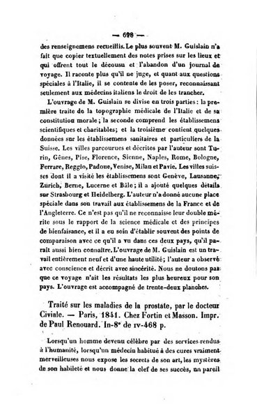 Revue de bibliographie analytique, ou Compte rendu des ouvrages scientifiques et de haute litterature publies en France et a l'etranger ...