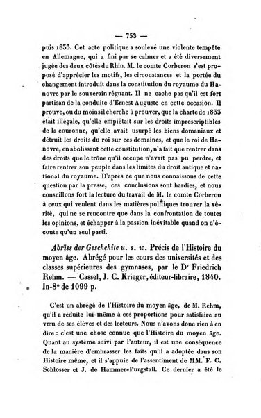 Revue de bibliographie analytique, ou Compte rendu des ouvrages scientifiques et de haute litterature publies en France et a l'etranger ...