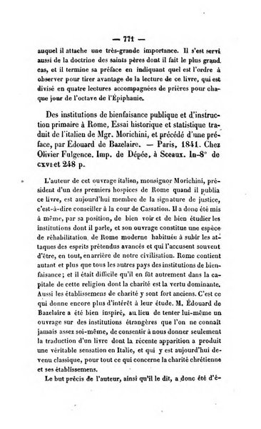 Revue de bibliographie analytique, ou Compte rendu des ouvrages scientifiques et de haute litterature publies en France et a l'etranger ...