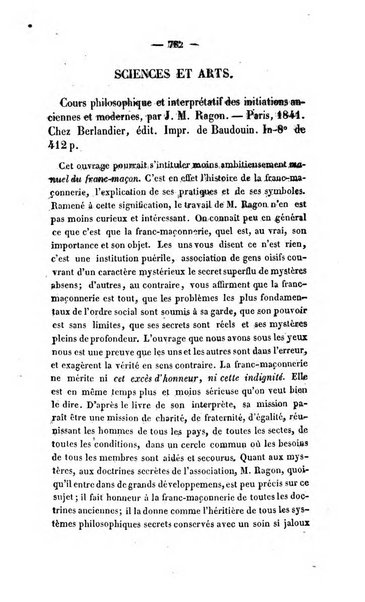 Revue de bibliographie analytique, ou Compte rendu des ouvrages scientifiques et de haute litterature publies en France et a l'etranger ...