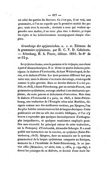 Revue de bibliographie analytique, ou Compte rendu des ouvrages scientifiques et de haute litterature publies en France et a l'etranger ...