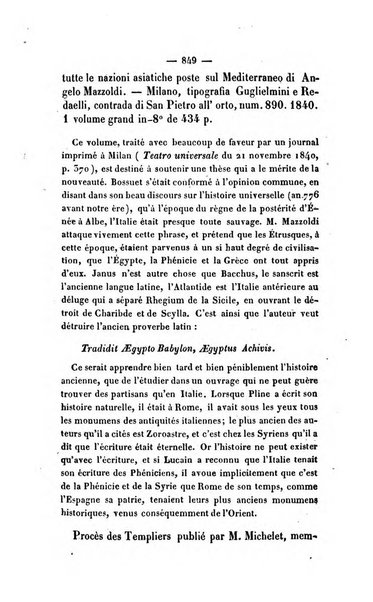 Revue de bibliographie analytique, ou Compte rendu des ouvrages scientifiques et de haute litterature publies en France et a l'etranger ...