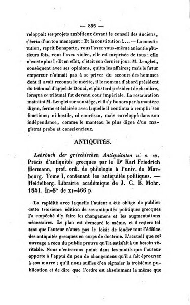 Revue de bibliographie analytique, ou Compte rendu des ouvrages scientifiques et de haute litterature publies en France et a l'etranger ...