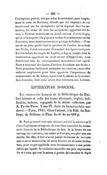 Revue de bibliographie analytique, ou Compte rendu des ouvrages scientifiques et de haute litterature publies en France et a l'etranger ...