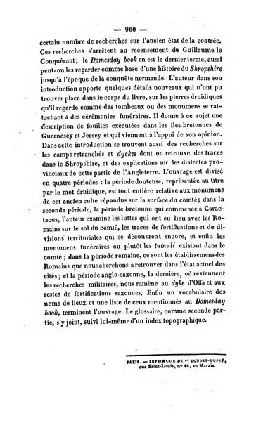 Revue de bibliographie analytique, ou Compte rendu des ouvrages scientifiques et de haute litterature publies en France et a l'etranger ...